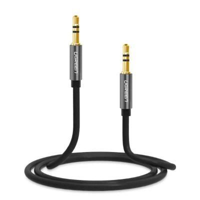 Ugreen UG10735AV119TK 2M màu Đen Cáp âm thanh 2 đầu 3.5mm dương dây tròn TPE cao cấp - HÀNG CHÍNH HÃNG