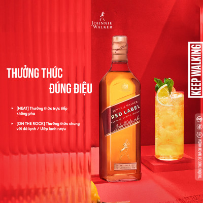 Hộp quà combo 2 chai rượu Johnnie Walker Red Label Blended Scotch Whisky 40% 750ml