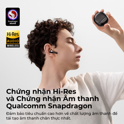 Tai Nghe True Wireless SoundPEATS Air5 Aptx Adaptive Lossless Bluetooth 5.4 - Hàng Chính Hãng