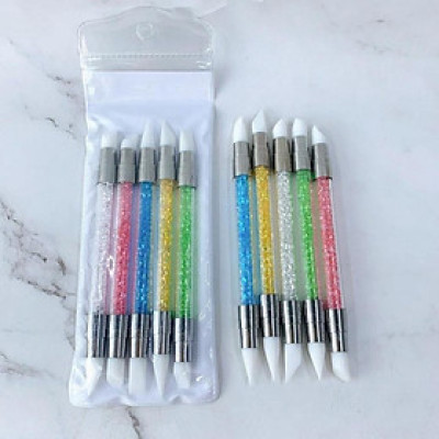 Bút Silicone Đa Năng Hai Đầu, Bút Nặn Hoa, Đẩy Sticker, Dán Foil, Chỉnh Hình Gel Nữ Women Sơn Gel