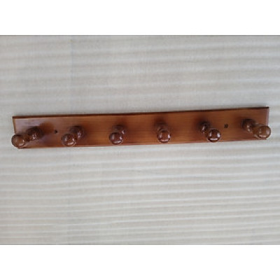 Giá treo quần áo gỗ N H home 6 móc màu nâu đậm 