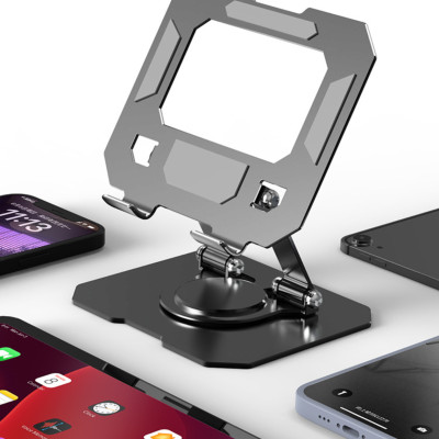 Kệ đỡ giá đỡ đế tản nhiệt cho máy tính bảng hợp kim nhôm gấp gọn xoay 360 độ nhiều nấc độ cao  K1- Hàng chính hãng