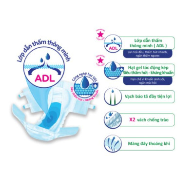 Combo 2 Tã Dán Người Lớn SunMate G2 Size XL10 (10 Miếng)