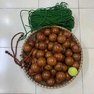 Vòng Lắc Eo Hạt Gỗ Hương Cao Cấp - Vòng 30 hạt 7cm ( video , hình thật )