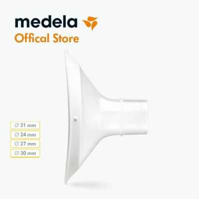 Phụ kiện máy hút sữa Medela, 1 phễu Flex size 21/24/27/30mm - Có vành silicon mềm, thiết kế hình oval đem lại sự thoải mái
