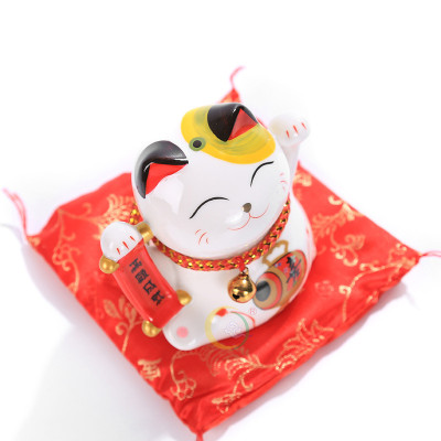 Mèo thần tài may mắn gốm sứ cao cấp MINI|phongthuygiaphat