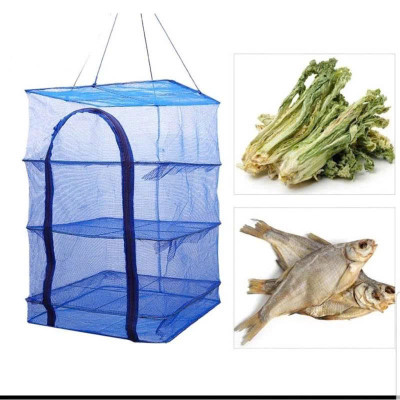 Lồng Lưới 4 Tầng Phơi  Khô Thực Phẩm  -  Lồng Phơi Thực Phẩm, Phơi Cá Khô Chống Ruồi Muỗi, Côn Trùng Bằng Lưới PE Dễ Dàng Vệ Sinh,Thu Gọn