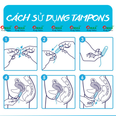 TAMPONS JESSA Đức Dạng Nút - Siêu Thấm Hút - Tiện Lợi - Nhỏ Gọn Dễ Dùng - Hàng Nhập Khẩu - Đủ Các Giọt - Tampon Jessa