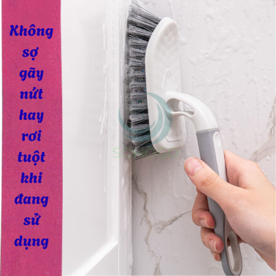 Bàn chải đa năng tay cầm tiện lợi  -Bàn chải chà sàn – chà tường – vệ sinh giày dép đa năng - Bàn chải cọ góc – làm sạch mạnh mẽ mọi bề mặt