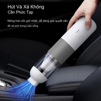 Máy hút bụi ôtô V01 4000Pa Youpin Sothing, gọn nhẹ cầm tay, pin sạc tiện dụng, bộ lọc Hepa cao cấp, hoạt động êm ái - Hàng nhập khẩu