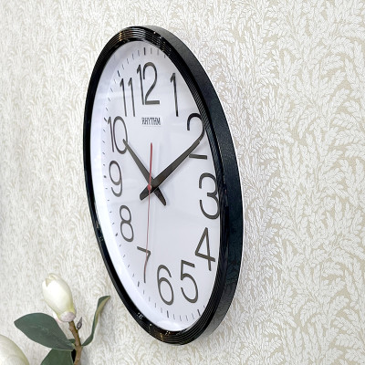 Đồng hồ Rhythm CMG495NR02 Kt 36.0 x 4.4cm, 855g Vỏ nhựa. dùng PIN