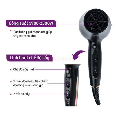 Máy sấy tóc Bluestone HDB-1958 - Hàng chính hãng