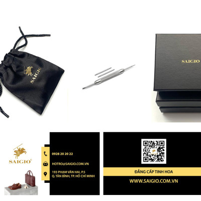 Dây Da Apple Watch 49mm 45mm 44mm 42mm, Chất Liệu Da Bò Cao Cấp, Phong Cách Vintage Thread Hoài Cổ, Đơn Giản Và Tinh Tế, Tương Thích Các Phiên Bản Series Ultra2/Ultra/SE2/SE/10/9/8/7/6/5/4/3/2/1 - Hàng Chính Hãng SAIGIO