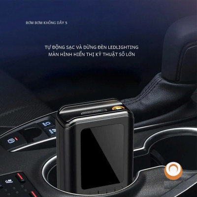 Máy Bơm Lốp Xe Điện 130PSI MH LED Thông Minh Pin Sạc Nhỏ Gọn Mạnh Mẽ Tự Động Ngắt Khi Đủ Hơi