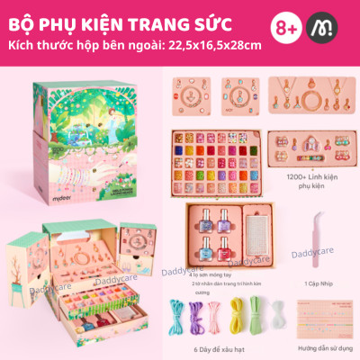 Phụ kiện cho bé gái vòng tay, vòng charm, sơn móng tay Mideer Girls Power Lacing Beads