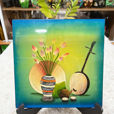 Tranh Sơn Mài Tĩnh vật Cao Cấp 30X30 cm