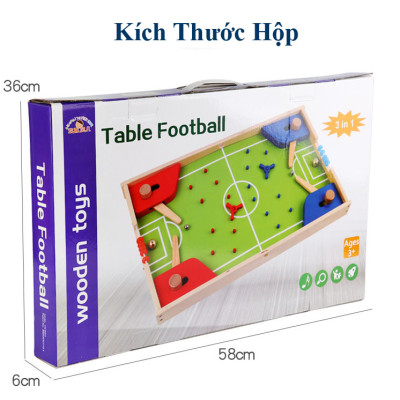 Bộ Đồ Chơi Gỗ Cao Cấp 3IN1, Đồ Chơi Gỗ Cờ Caro, Bộ Đồ Chơi Cờ Cá Ngựa Cho Bé, Đồ Chơi Vận Động Bóng Bàn Mini.  - Chính Hãng BABYBOSS.