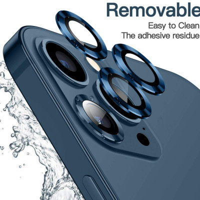 Bộ miếng dán kính cường lực Camera dành cho iPhone 13 Pro Max hiệu HOTCASE Kuzoom Lens Ring mang lại khả năng chụp hình sắc nét full HD - Hàng nhập khẩu