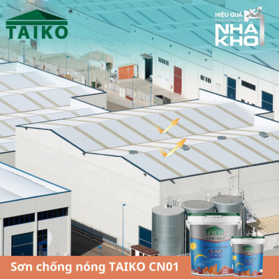 Sơn Chống Nóng Taiko CN01 / Sử Lý Bề Mặt Tường Nhà, Mái Tôn, Kim Loại Tấm Lợp Fibro