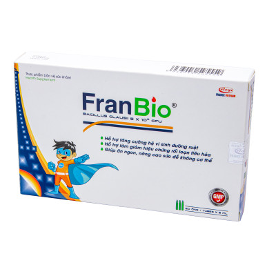 FRANBIO - NĂNG ĐỘNG - Bổ sung men vi sinh phòng ngừa rối loạn tiêu hóa