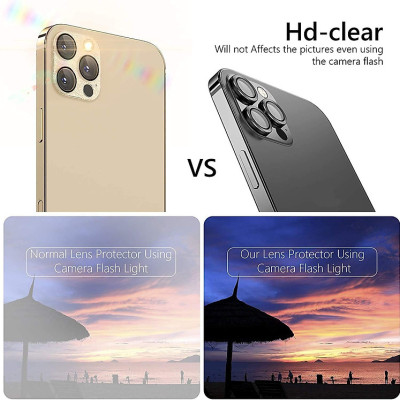 Bộ dán kính cường lực bảo vệ Camera dành cho iPhone 15 Pro / 15ProMax Guard Lens Ring mang lại khả năng chụp hình sắc nét full HD (độ cứng 9H, chống trầy, chống chụi & vân tay, bảo vệ toàn diện) - hàng nhập khẩu