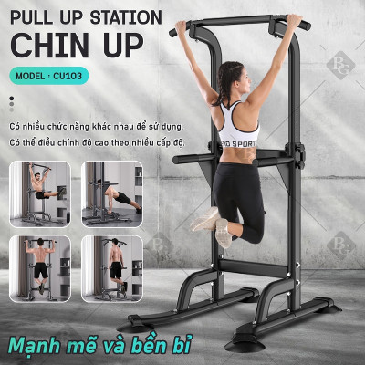 BG Bộ xà đơn, xà kép đa năng cao cấp đa năng Gym, lượng Kéo lên tại nhà dụng cụ tập thể dục phòng gym (hàng nhập khẩu)