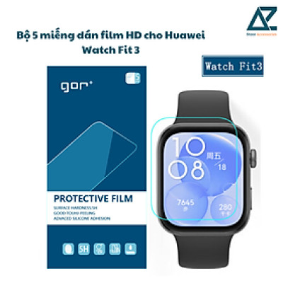 Bộ 5 miếng dán dẻo Gor TPU HD cho Huawei Fit 3 chống trầy xước_ Hàng chính hãng