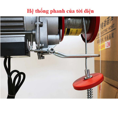 Tời Điện ABG PA800 (400/800kg) - Cáp Dài 30M - Thiết Bị Nâng Hạ Sử Dụng Điện Năng, Tính Linh Hoạt Cao, Công Suất Nâng, Kéo Lớn - Hàng Chính Hãng