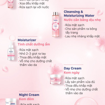 Toner Nước cân bằng dịu nhẹ Vedette hương Hoa Anh Đào 280ml (TPMA293)