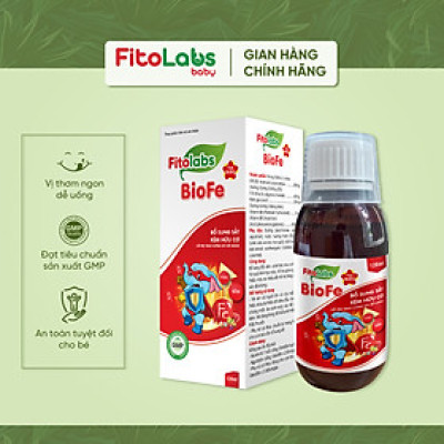 Fitolabs BioFe bổ sung vi chất Sắt, Kẽm, Vitamin B6-B9 hỗ trợ quá trình tạo máu, tăng cường sức đề kháng