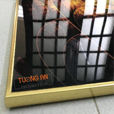 Tranh treo tường decor trang trí nhà cửa - Bộ 3 bức tráng gương trang trí phòng khách 