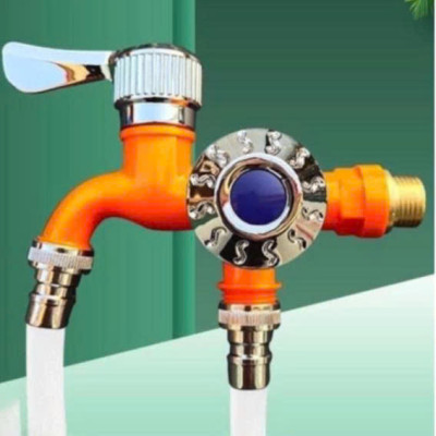 Vòi Nước Đôi Chia Nước – Dùng Cho Máy Giặt, Rửa Chén, Tưới Cây