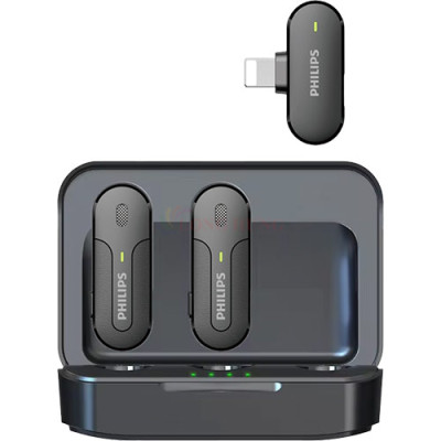 Micro không dây Wireless Lavalier Philips 2 Micro DLM9002 - iP - Hàng chính hãng