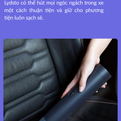 Hút bụi càm tay có tích hợp kích bình Lydsto YM-XCYJDY02 công suất 10000Pa dễ sử dụng tiện lợi - Hàng chính hãng