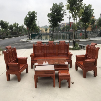 Bộ Bàn Ghế Âu Á Gỗ Hương Đá