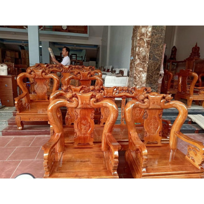Bộ bàn ghế minh quốc đào gỗ xoan giá thật
