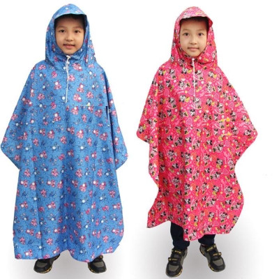 Áo mưa bít trùm toàn thân  cho bé trai  và  bé gái  từ  4 - 7 tuổi  , vải dù  chống thấm  ,  giữ ấm cho các bé  , kèm túi đựng xinh xắn , giao màu ngẫu nhiên