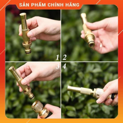 Vòi Xịt Rửa Xe️ Bộ dây vòi xịt nước rửa xe, tưới cây , tăng áp 3 lần, loại 15m 206587 cút sập, nối đen