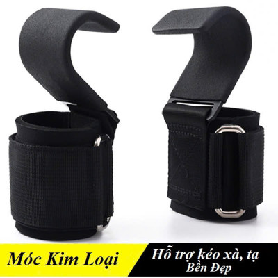 Quấn Cổ Tay (3 Màu) Tập Xà Đơn Có Móc Thép , Găng Tay Có Móc Thép Nâng Tạ