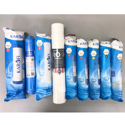 Combo 9 lõi lọc nước Karofi hàng chính hãng dùng cho máy lọc nước Karofi B930