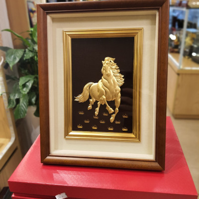  Tranh Mã Đáo Thành Công Dát Vàng 24K