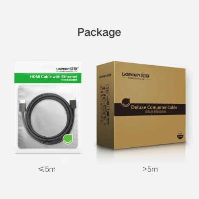 Ugreen UG50410HD104TK 100M màu Đen Cáp tín hiệu HDMI chuẩn 1.2 hỗ trợ phân giải 1080 - HÀNG CHÍNH HÃNG