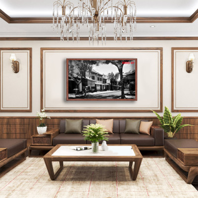 D803 01 Tranh kính Phố cổ Hà Nội ( được chọn mẫu)