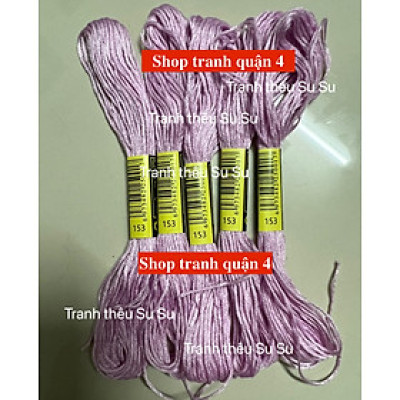 Chỉ cotton thêu tranh chữ thập theo mã DMC, mã từ 150 đến 169