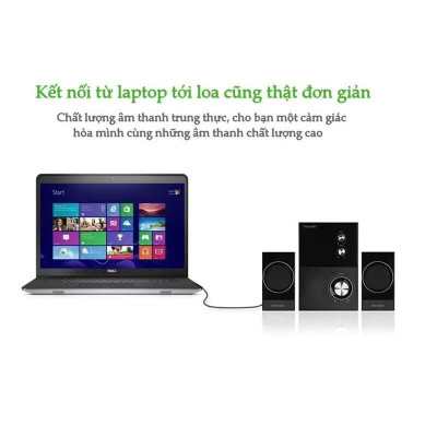 Ugreen UG10549AV102TK 3M màu Xám Cáp âm thanh 2 đầu Bông sen sang 3.5mm - HÀNG CHÍNH HÃNG