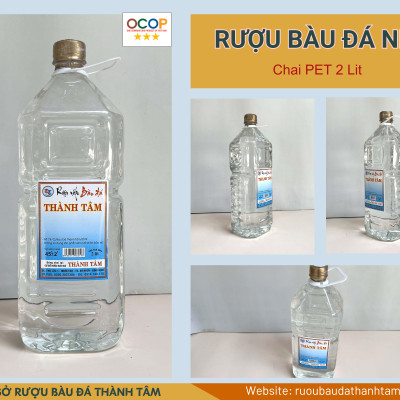 Đặc Sản Bình Định - Rượu Bàu Đá Thành Tâm Nếp 2 Lít- OCOP 3 Sao