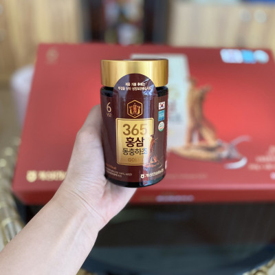 Cao hồng sâm đông trùng hạ thảo 365 Gold Hàn Quốc hộp 4 lọ - Quà tặng thượng hạng cho mọi người