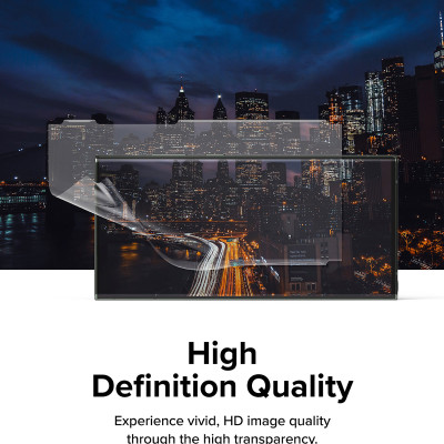 Dán màn hình dành cho Samsung Galaxy S23 Ultra Ringke Dual Easy Film Wing (Hộp 2 miếng) - Hàng Chính Hãng