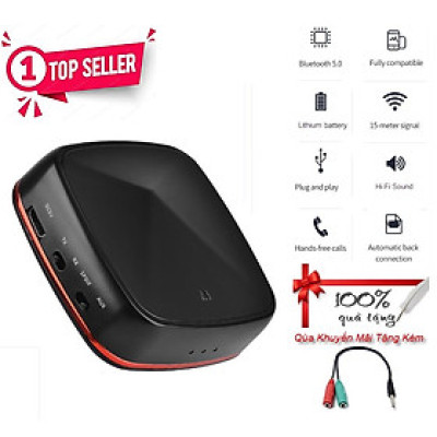 Hàng Chính Hãng - Bộ Thu Phát Bluetooth JRBC05-JA Blueooth 5.0 Phạm Vi Kết Nối 15m Đa Dạng Kết Nối 3.5mm AUX Optical Coaxial Chế Độ Chuyển Đổi Linh Hoạt Đàm Thoại Rảnh Tay Chip Qualcomm CSR Âm Thanh Hi-Fi Hỗ Trợ Đa Định Dạng SBC AAC  Pin 10 Tiếng - ROGTZ