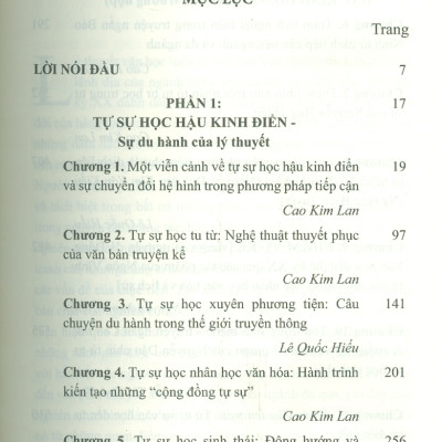 Tự Sự Học Hậu Kinh Điển Ở Việt Nam : Những Chuyển Đổi Hệ Hình Trong Nghiên Cứu Truyện Kể - Tập 1